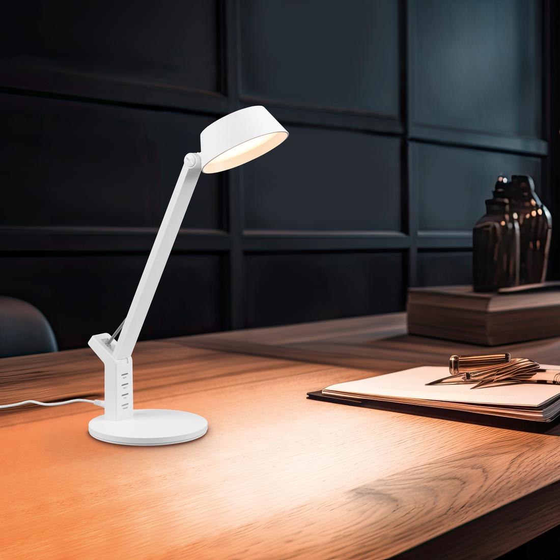 Bureaulamp AVA Wit Bureaulamp AVA Wit