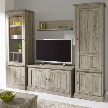 TV-meubel COTTON Kristal Eik Licht Bruin B121 TV-meubel COTTON Kristal Eik Licht Bruin B121