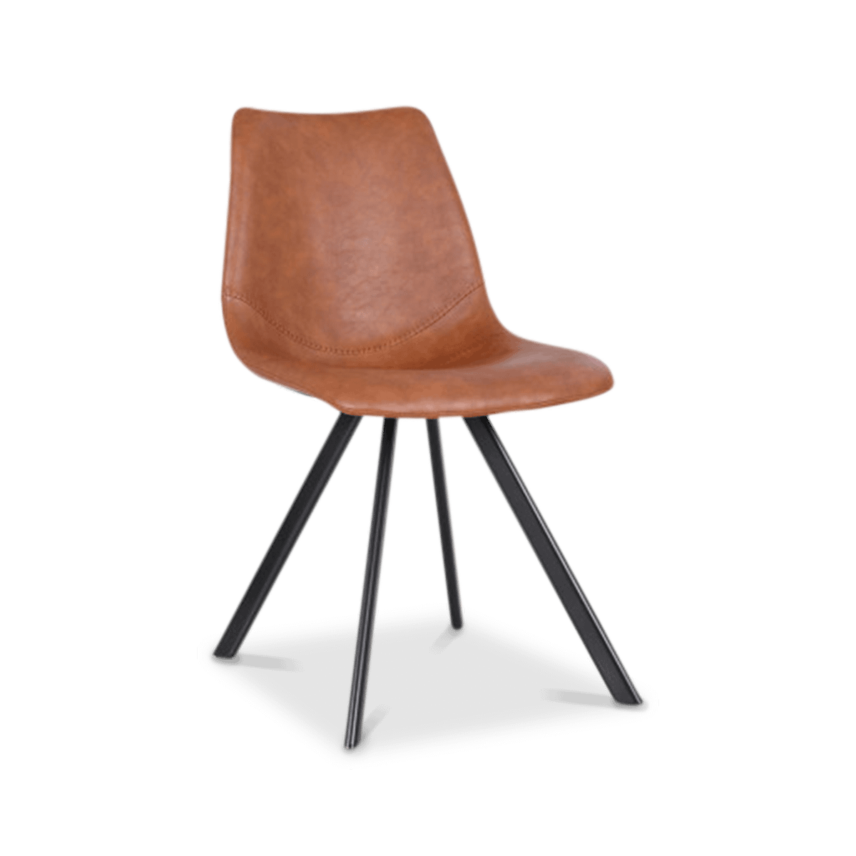 Stoel TILLY PU Cognac