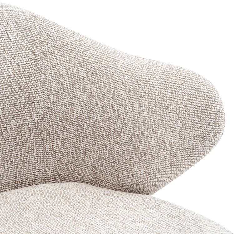 Armstoel MAJA Linen/Metal bronze