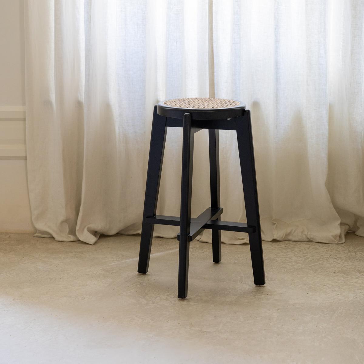 Barstoel OLAF Beech Wood Black ZH66