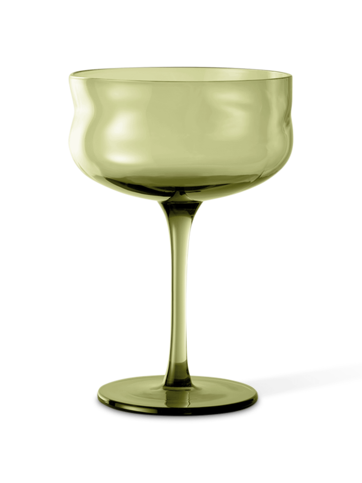 Coupe Glas Swirl Moss 260 ml (set van 2 glazen)