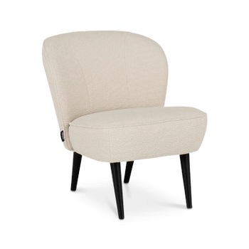 Fauteuil CORKSCREW Crème Bouclé Fauteuil CORKSCREW Crème Bouclé