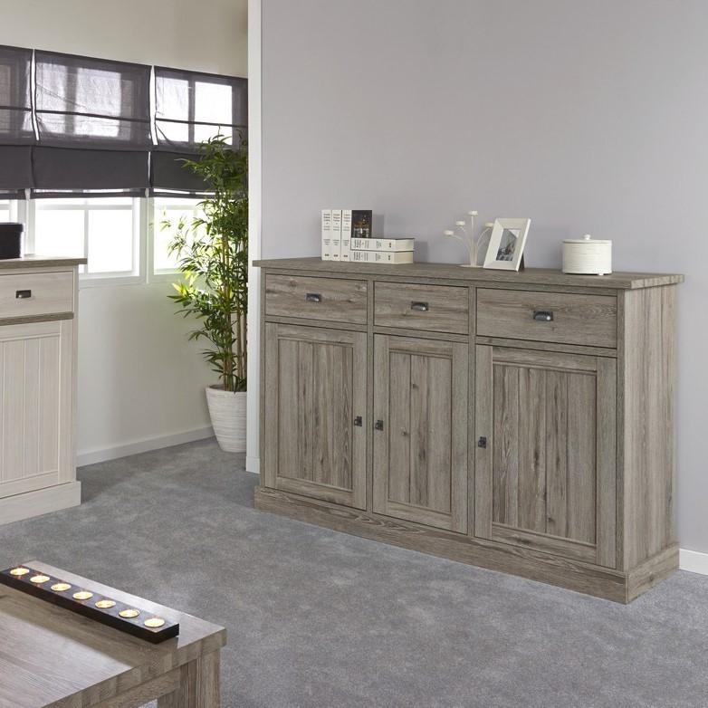 Dressoir COTTON Kristal Eik Licht Bruin