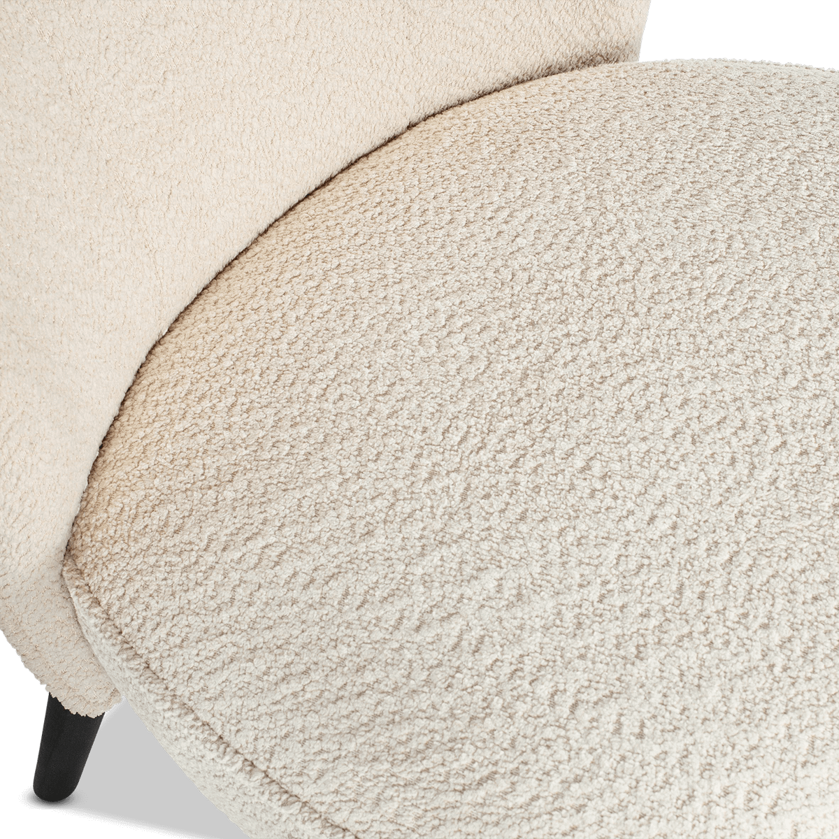 Fauteuil CORKSCREW Crème Bouclé
