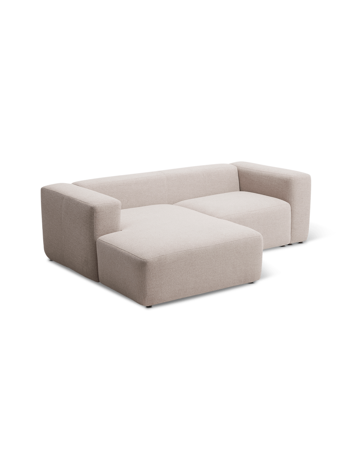 Hoeksalon Blok Longchair Links Beige B240