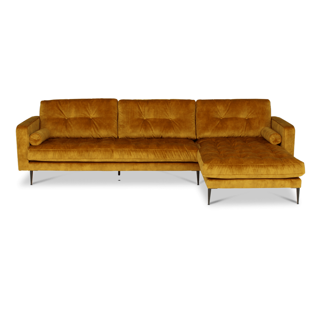 Hoeksalon GALACTICA Longchair Rechts Gold Hoeksalon GALACTICA Longchair Rechts Gold