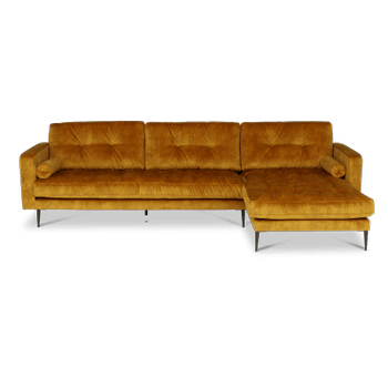 Hoeksalon GALACTICA Longchair Rechts Gold Hoeksalon GALACTICA Longchair Rechts Gold
