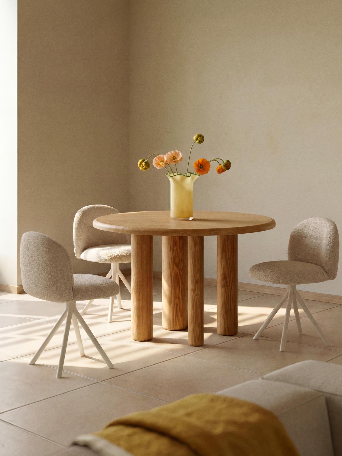 Draaistoel Arino Beige