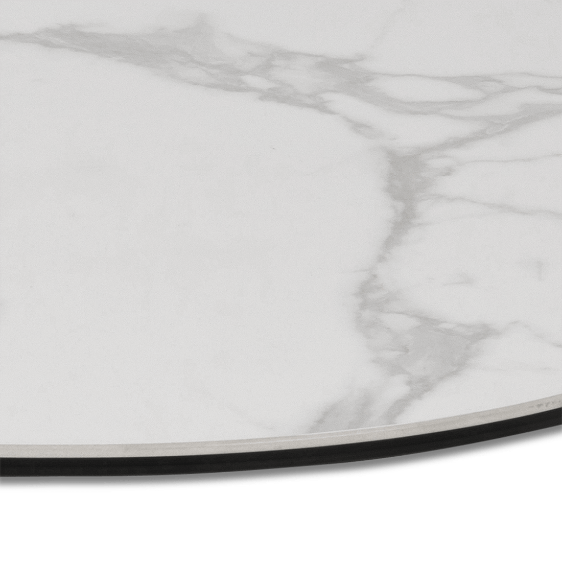 Salontafel MALBORD Keramiek White/Metal Black Salontafel MALBORD Keramiek White/Metal Black