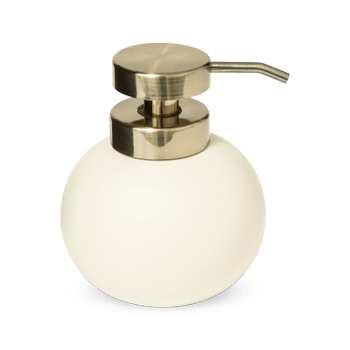 Zeepdispenser ONIO Beige/Goud Zeepdispenser ONIO Beige/Goud