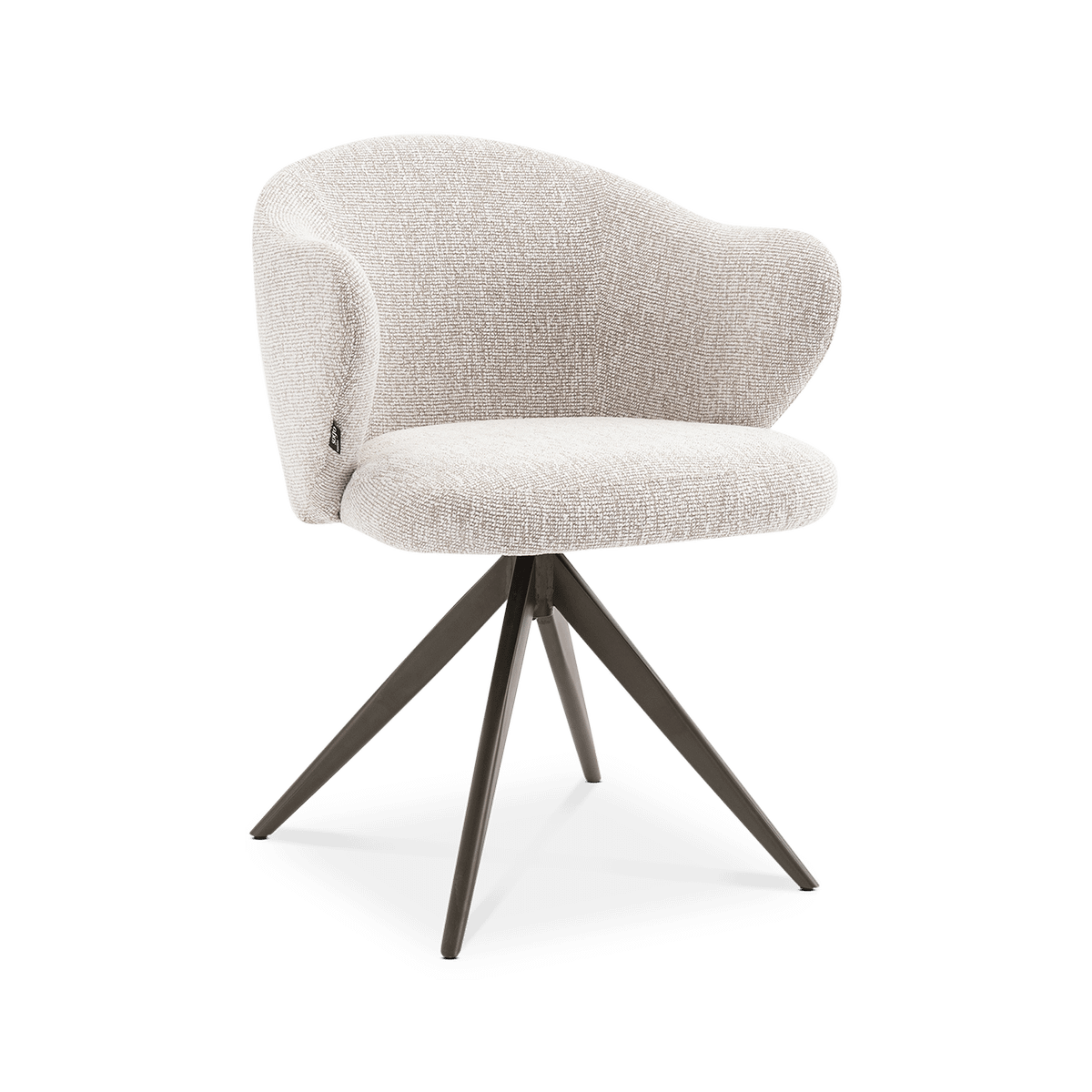 Armstoel MAJA Linen/Metal bronze