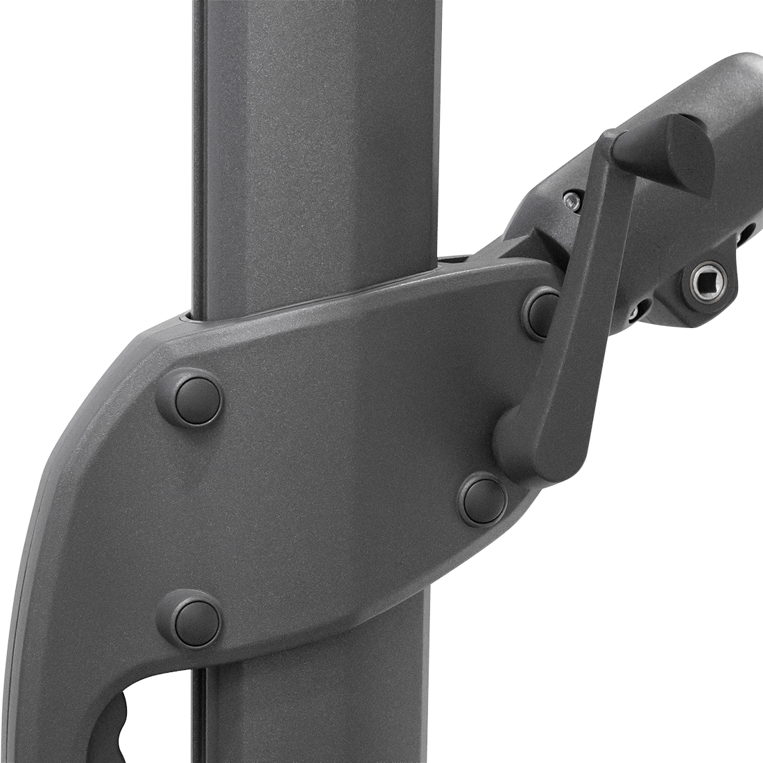 Zweefparasol AREZZO Vierkant Kantelbaar Grijs Zweefparasol AREZZO Vierkant Kantelbaar Grijs