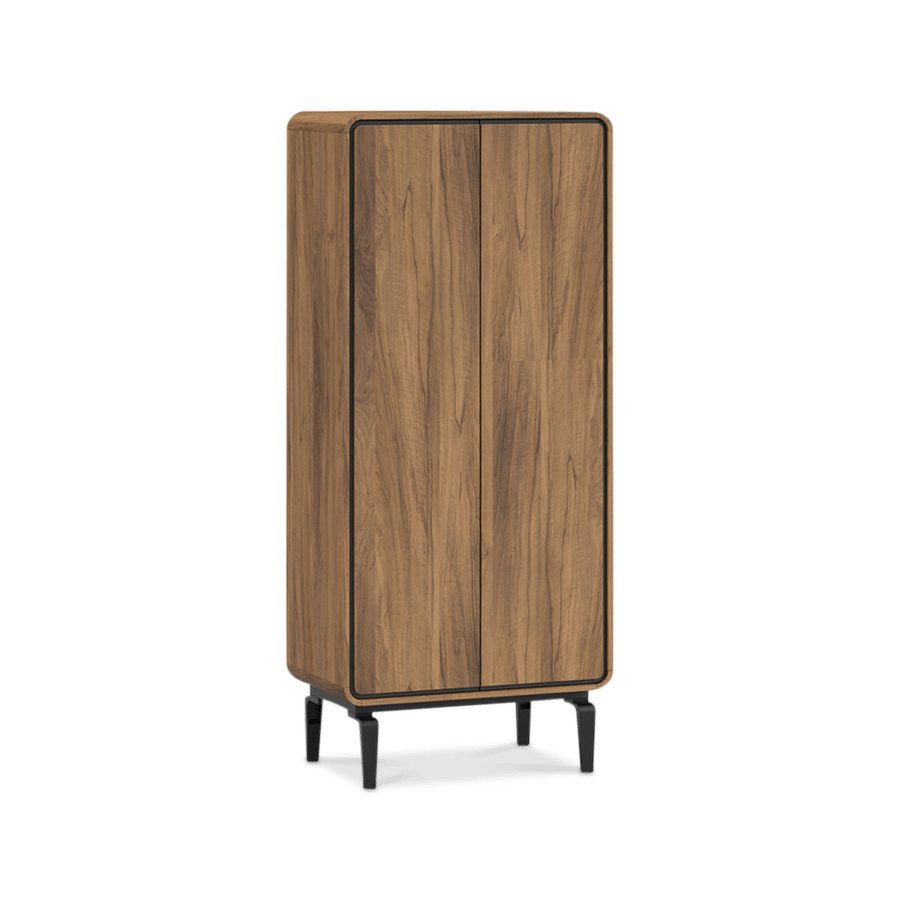 Barkast NESTOR Walnoot/Zwart B76 Barkast NESTOR Walnoot/Zwart B76