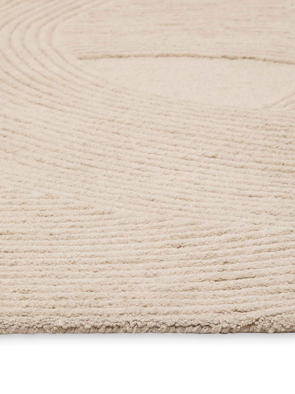 Domm wollen vloerkleed beige 200 x 300 cm