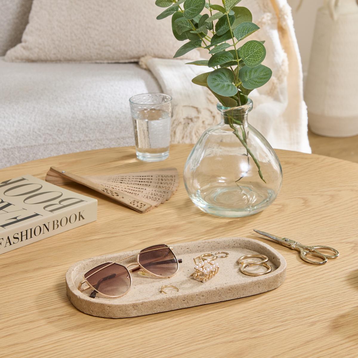 Plateau TRAVHIS Ovaal Poly Beige