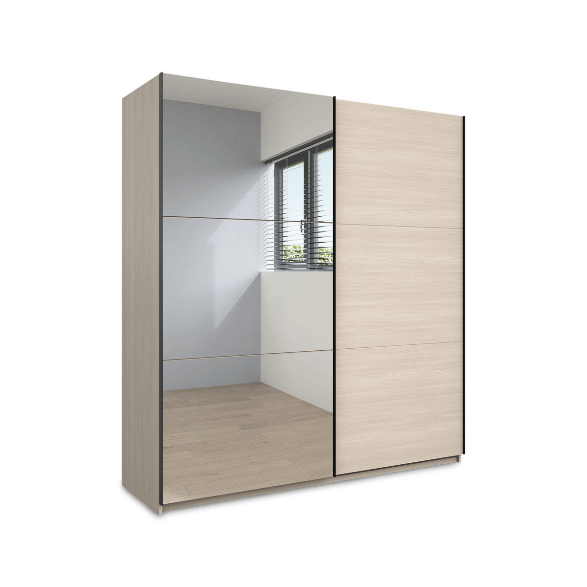 Schuifdeurkast LUNARA Met Spiegel B200 Bolivar Wood