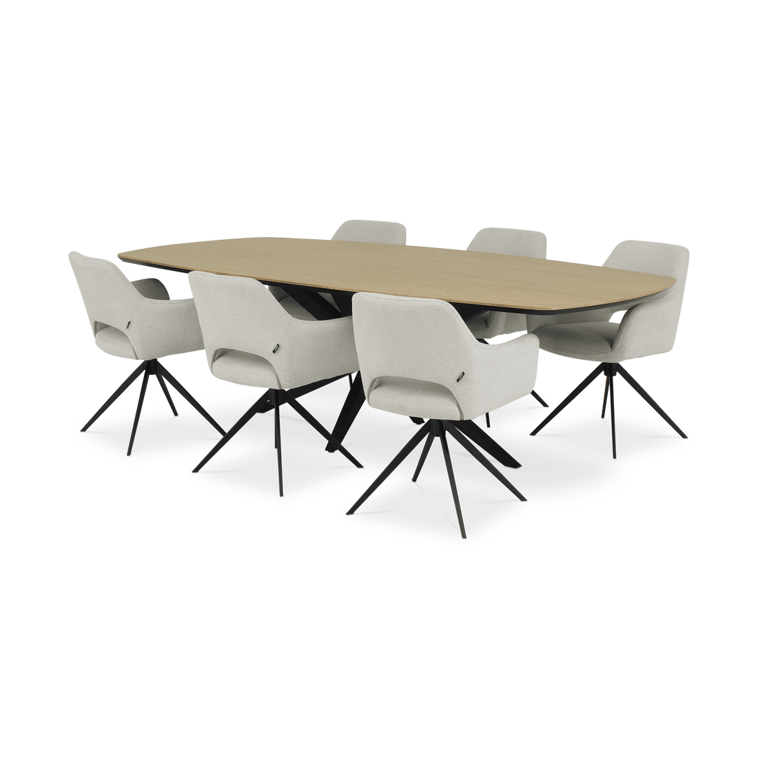 Eettafel ENCANTO Deens Ovaal 250x128 Blond Oak Eettafel ENCANTO Deens Ovaal 250x128 Blond Oak