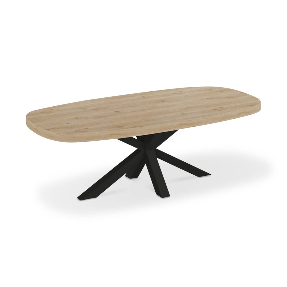 Salontafel CASTELLO Ovaal 130x65 Lichte Eik