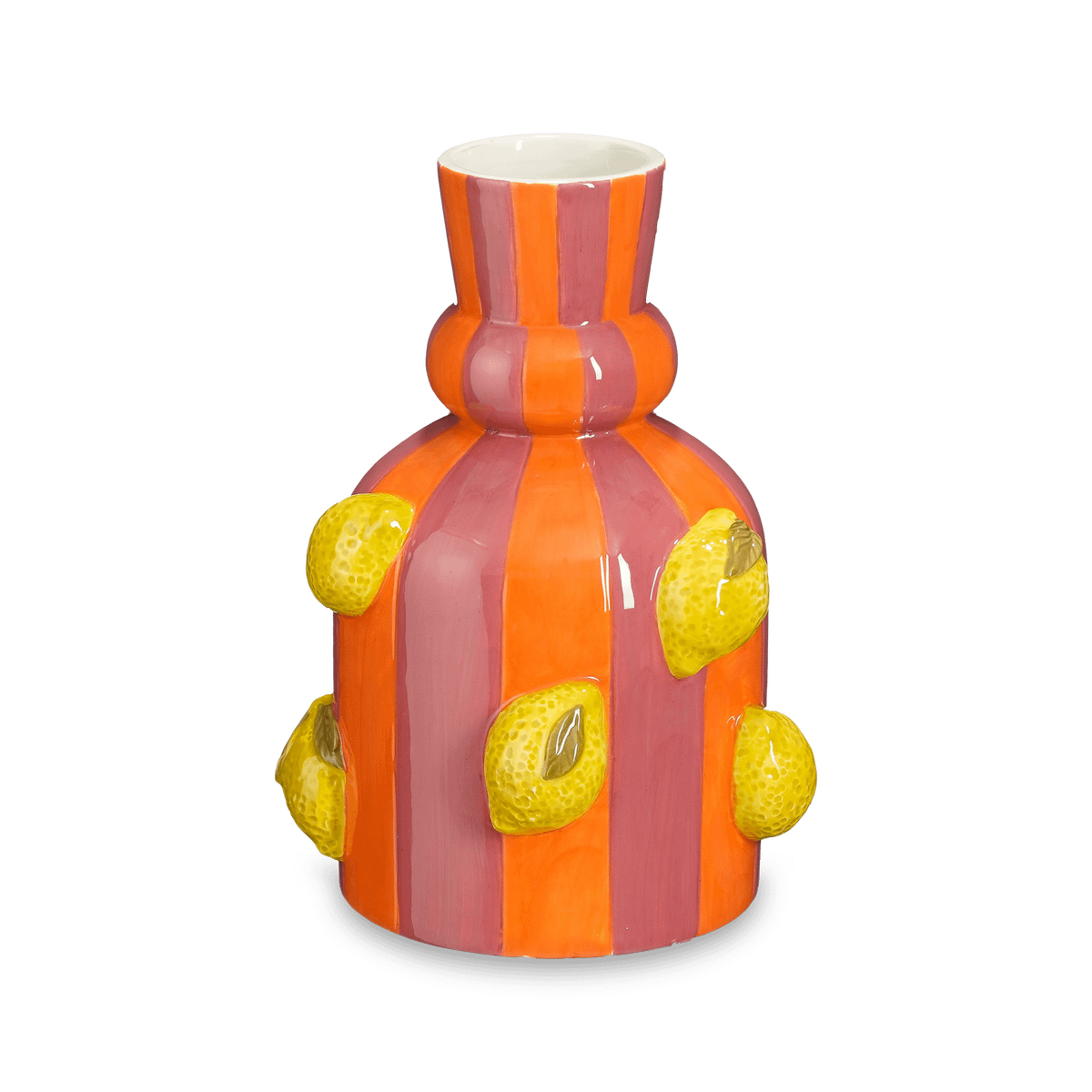 Vaas DHIO Strepen Oranje/Roze Citroenen