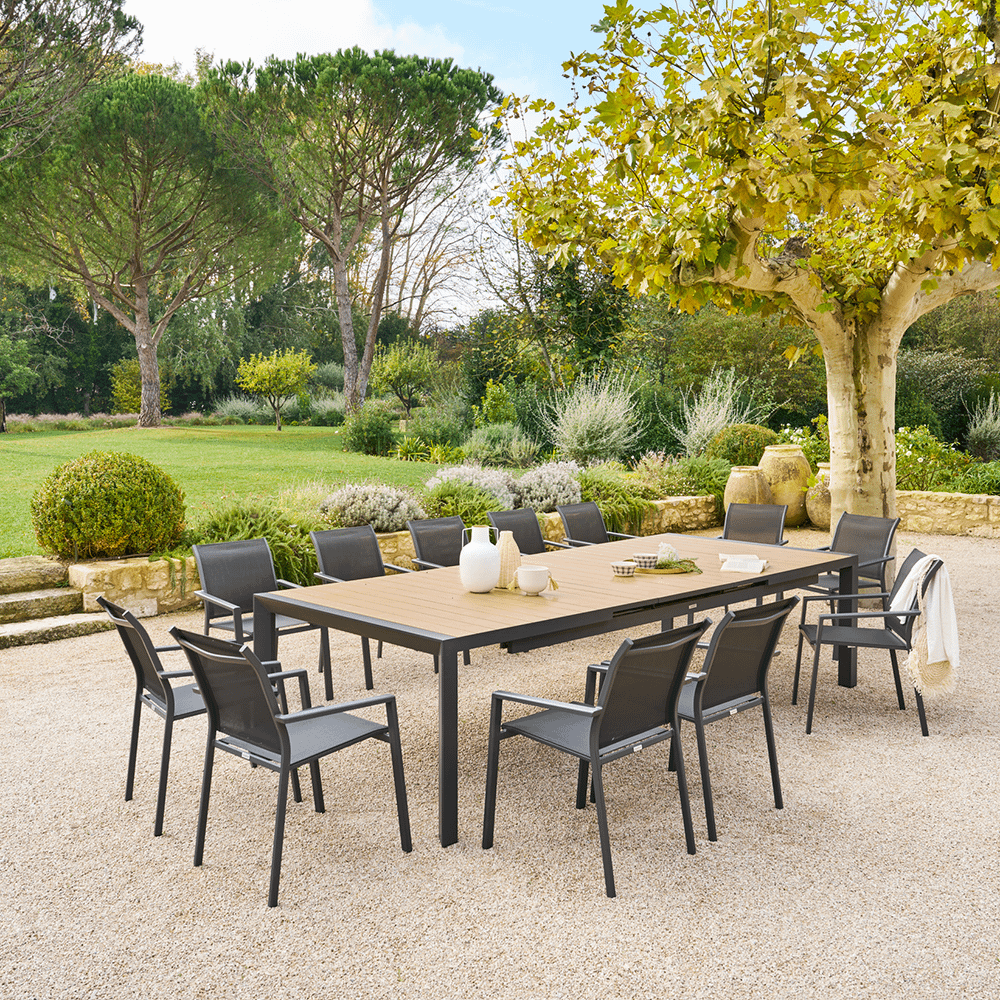 Tuintafel Verlengbaar FURORE Grafiet 214x110 Tuintafel Verlengbaar FURORE Grafiet 214x110