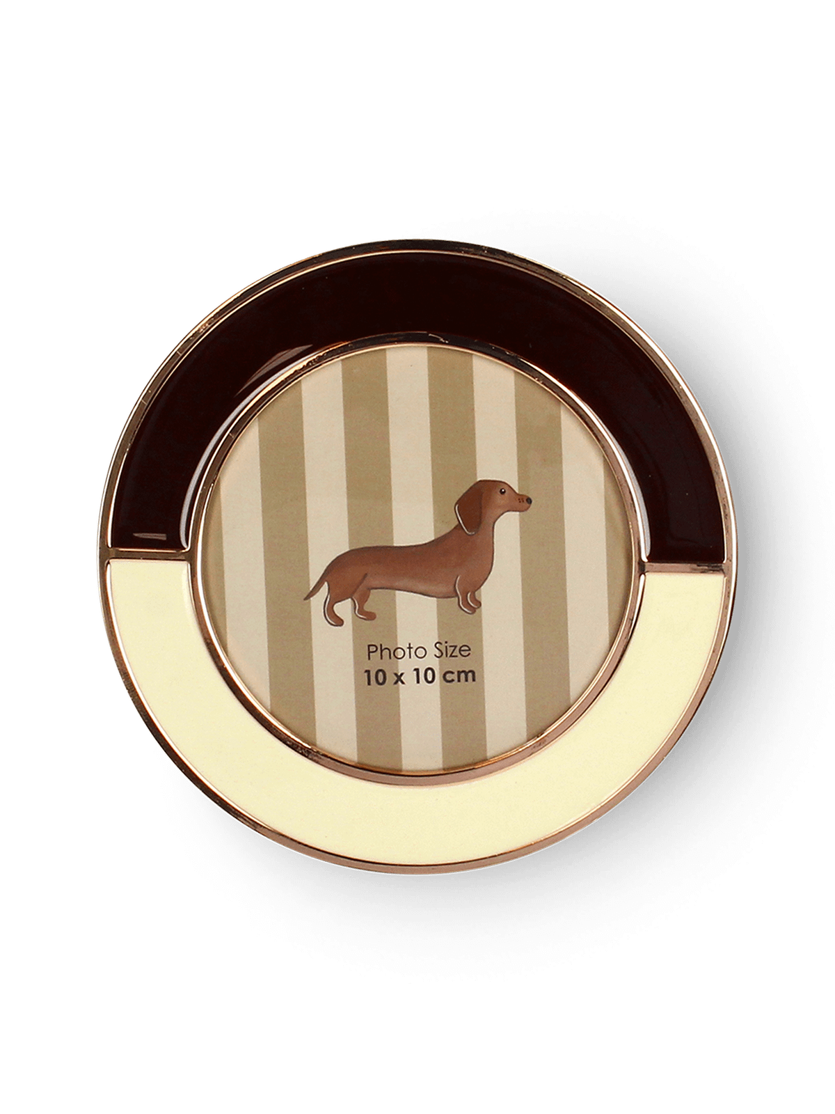 Fotokader ADWOA Rond Met. Beige/Bruin