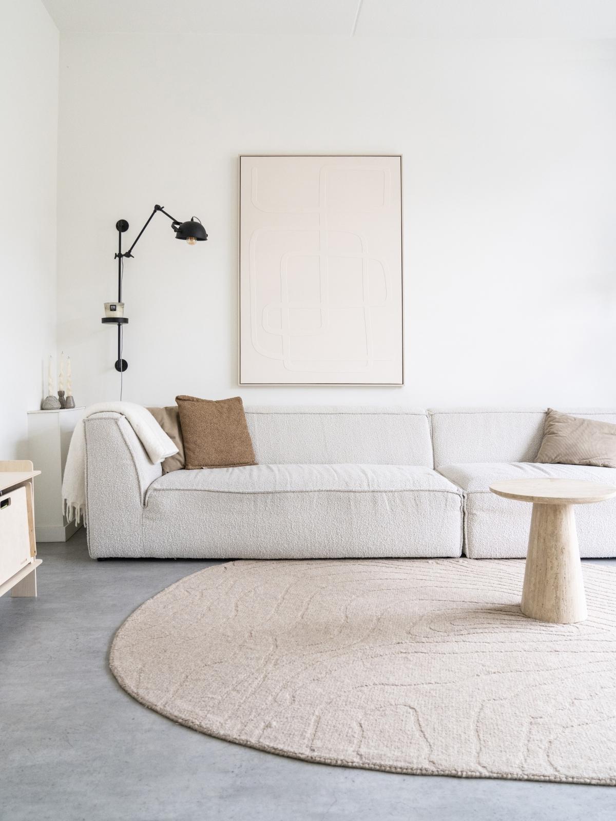 Tapijt Pebble Beige 190 x 290 cm