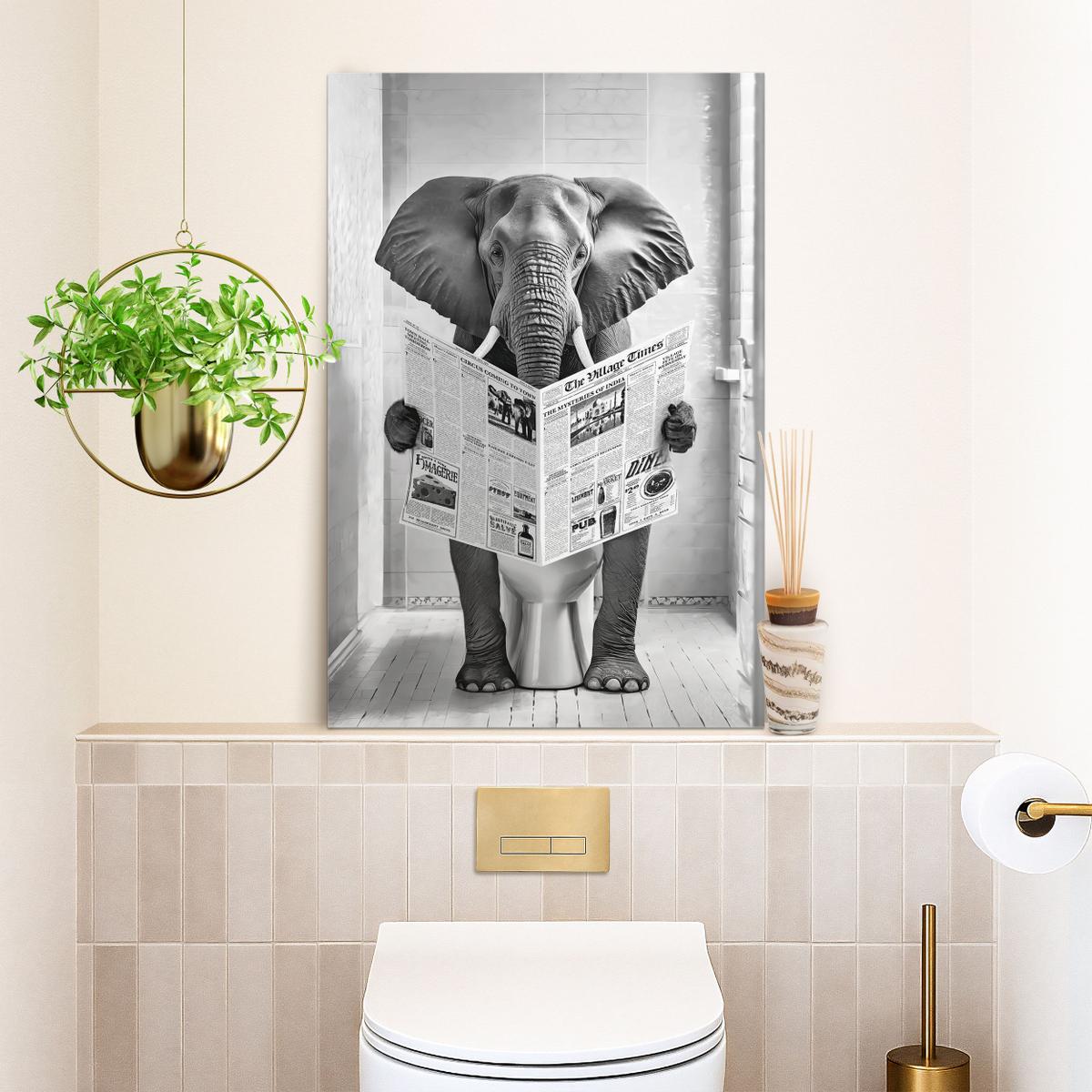 Deco Panel ELEPHANT TOILET