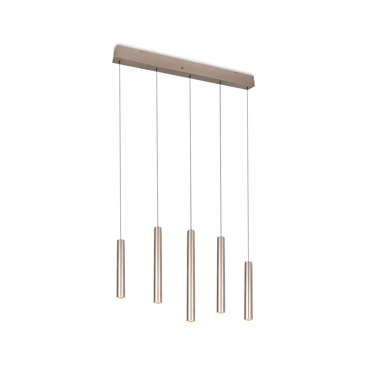 Hanglamp ARIMATO Rechthoekig 5Del. Champagne