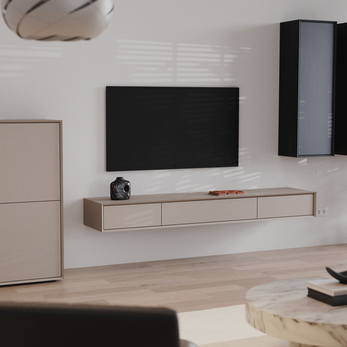 Tv-Meubel NORDIK 3 Klapdeuren H22-B200 Beige