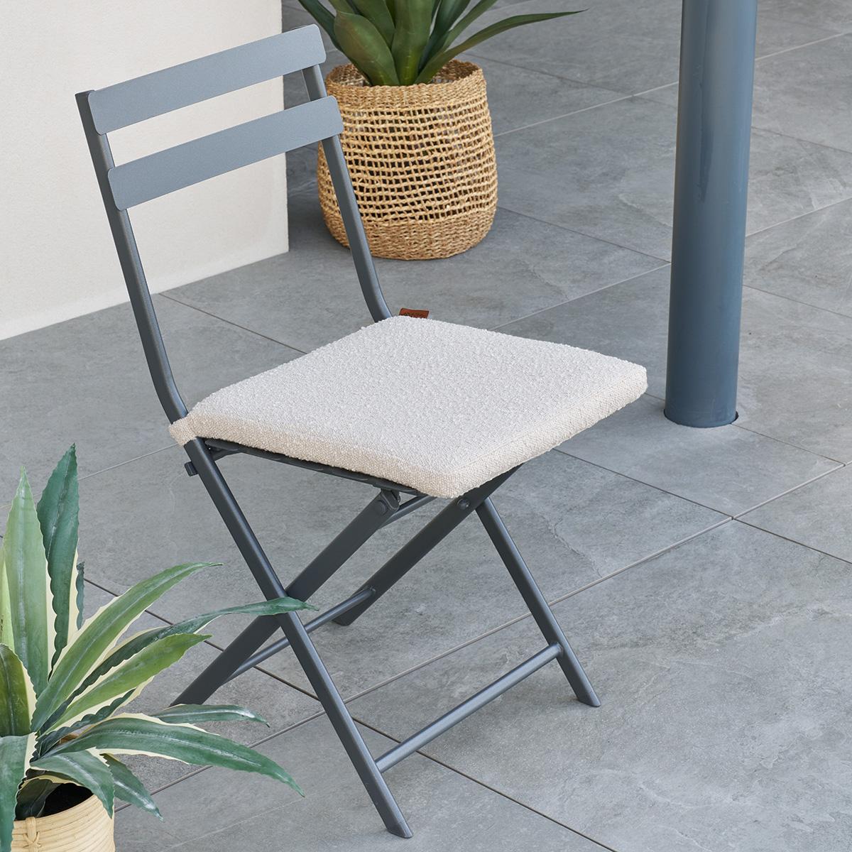 Stoelkussen Velcro TEMPIO Beige