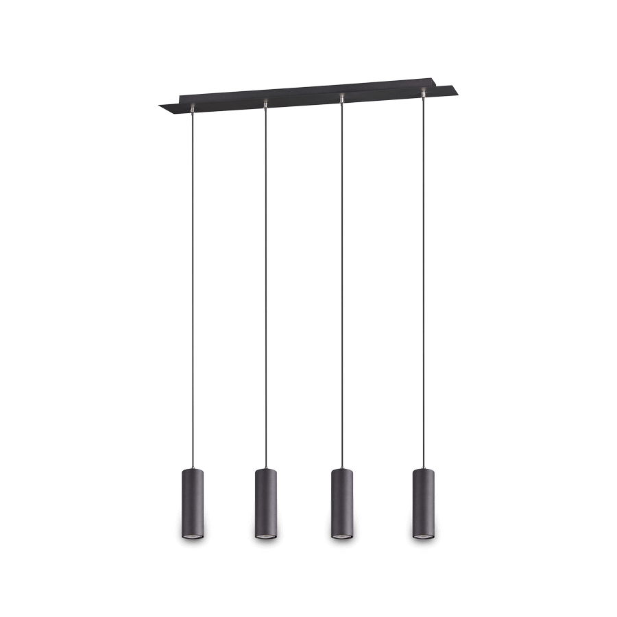 Hanglamp MARLEY 4-Delig Metaal Zwart Hanglamp MARLEY 4-Delig Metaal Zwart