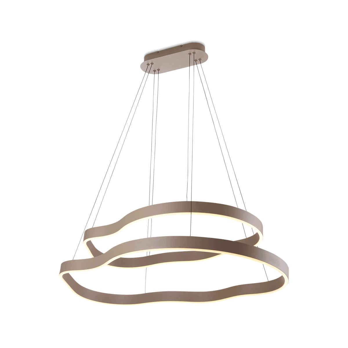 Hanglamp AURUM 2Del. Warm Beige