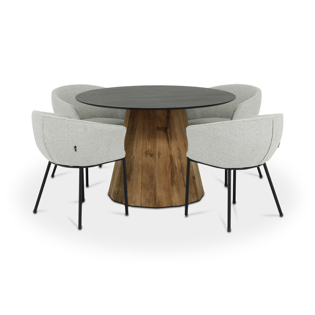 Eettafel LARISA Recycled Pine Ø120 Eettafel LARISA Recycled Pine Ø120