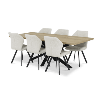 Eettafel verlengbaar STOZY Natur 220/280x100 Eettafel verlengbaar STOZY Natur 220/280x100