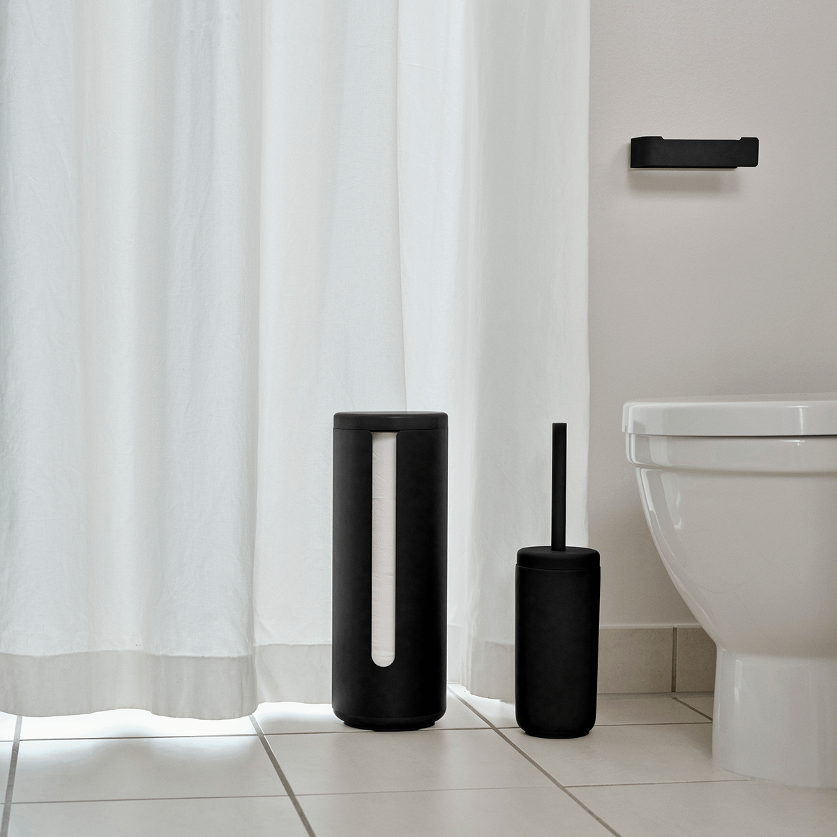 Wc-Rolhouder UME Zwart