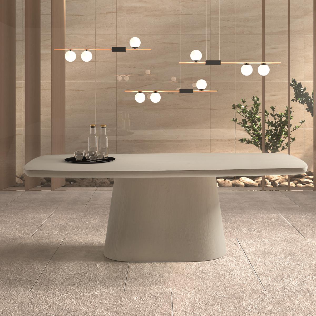 Eettafel SANTORINI Microcement 220x105