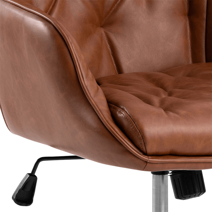 Bureaustoel HANNES PU Retro Brandy Bureaustoel HANNES PU Retro Brandy