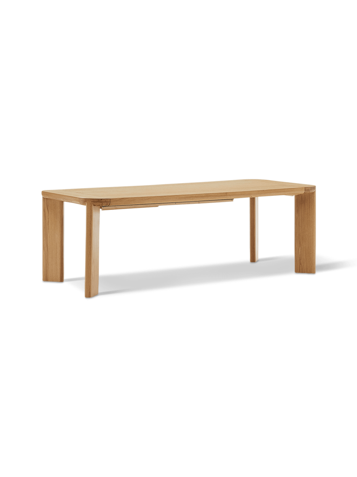 Uitschuifbare tafel Jondal van FSC 100% massief eikenhout en -fineer 200 (280) x 100 cm