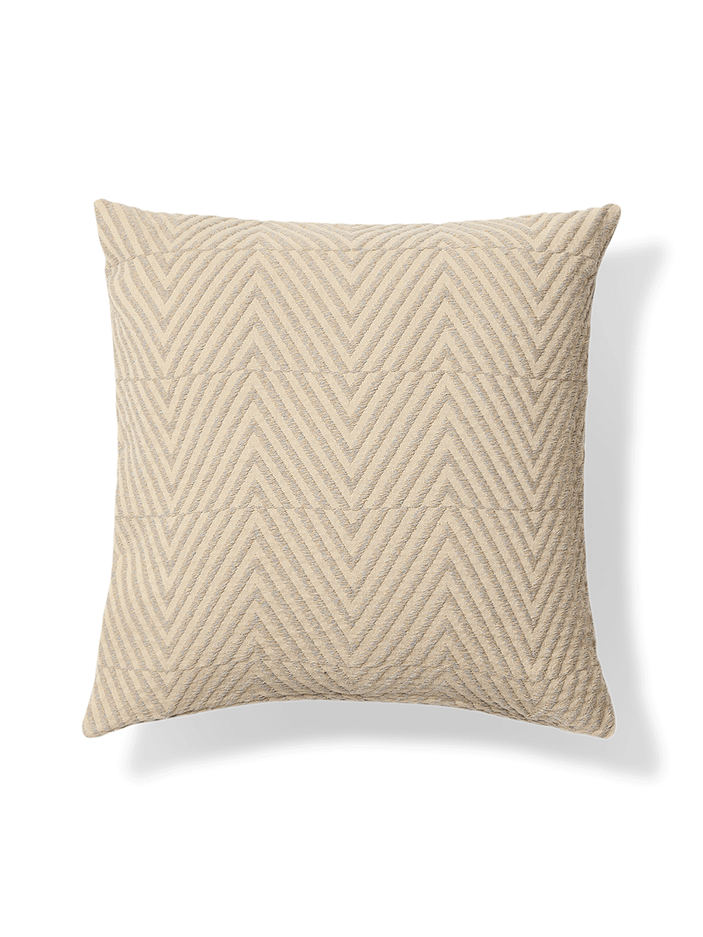 Kussenhoes Lunver Chevron Jacquard Ecru 50x50