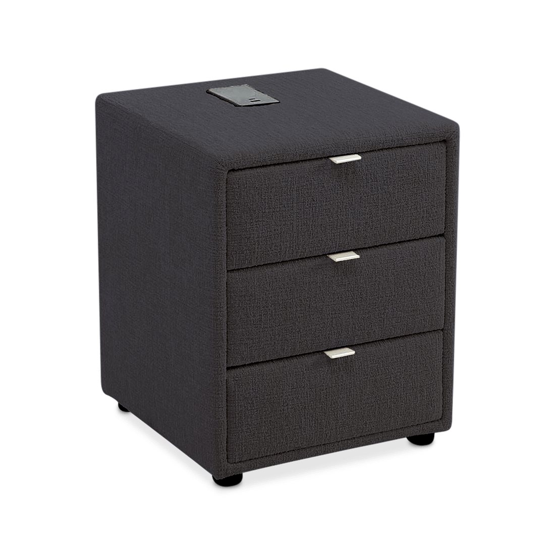 Nachttafel WEERT Chenille Antraciet Nachttafel WEERT Chenille Antraciet