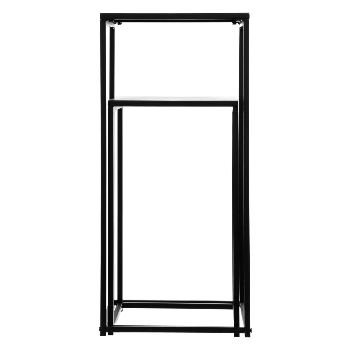 Bijzettafel set NORTON zwart