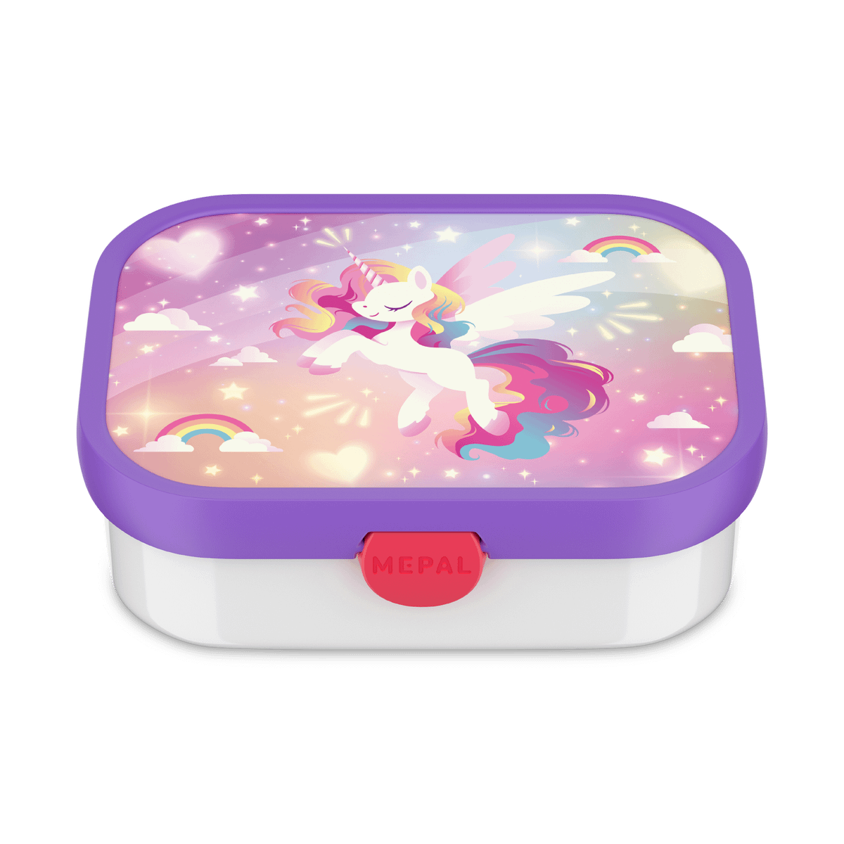 Lunchbox UNICORN GLOW Rechthoek Roze