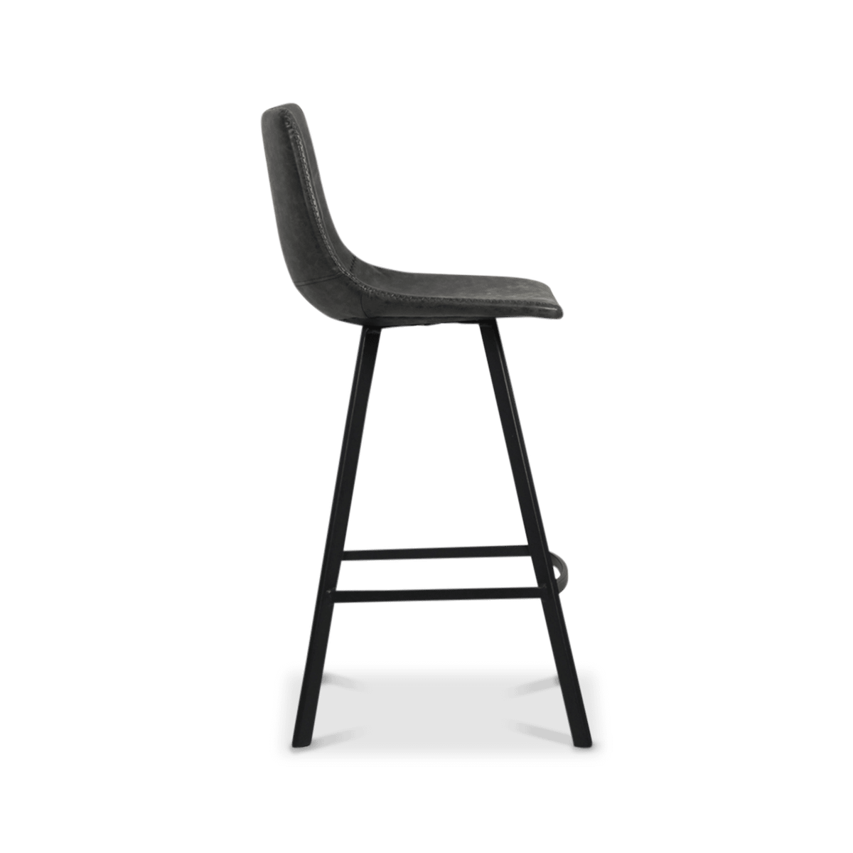 Barkruk ORNADA PU Zwart