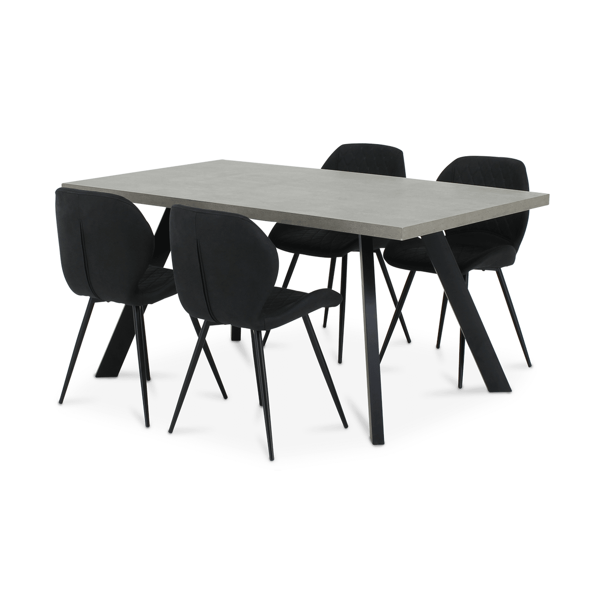 Eettafel FORTY Beton Anthraciet 160x90