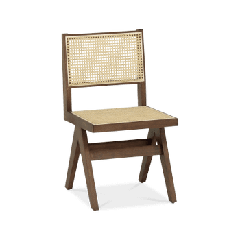 Stoel JAKI Ash Wood Walnut/Rotan  Stoel JAKI Ash Wood Walnut/Rotan