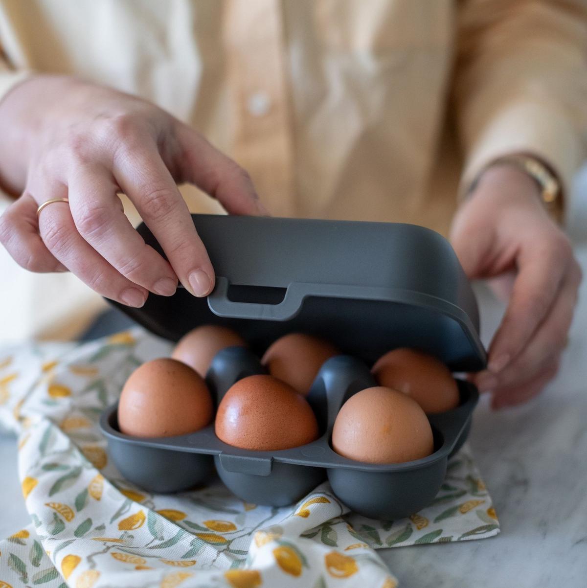 Eierdoos EGGS TO GO Mini Nat. Ash Grey