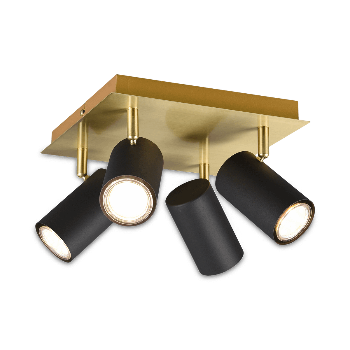 Spot MARLEY 4-Delig Metaal Zwart/Goud