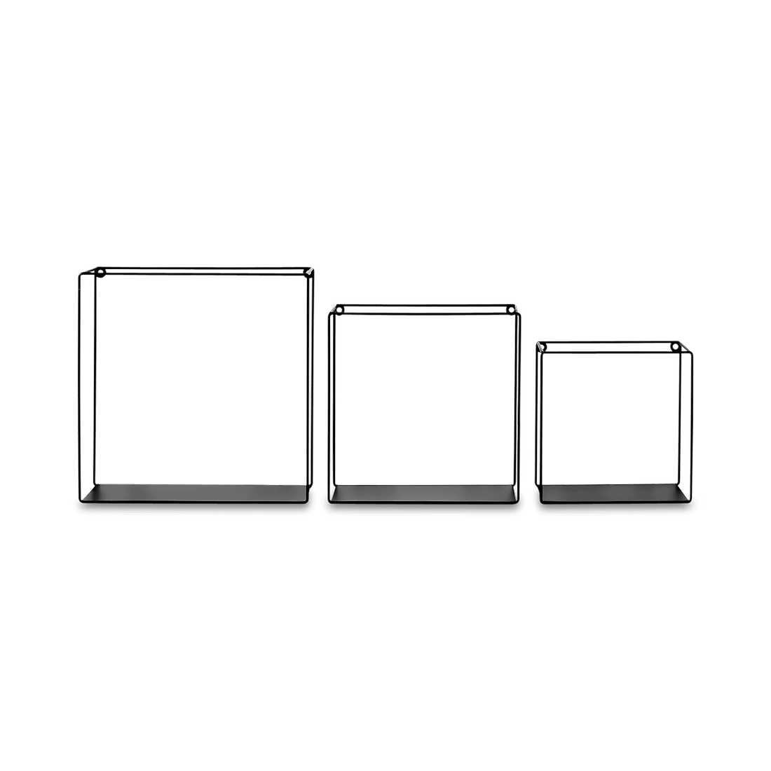 S/3 Wandrek FILMER Vierkant Metaal Zwart S/3 Wandrek FILMER Vierkant Metaal Zwart
