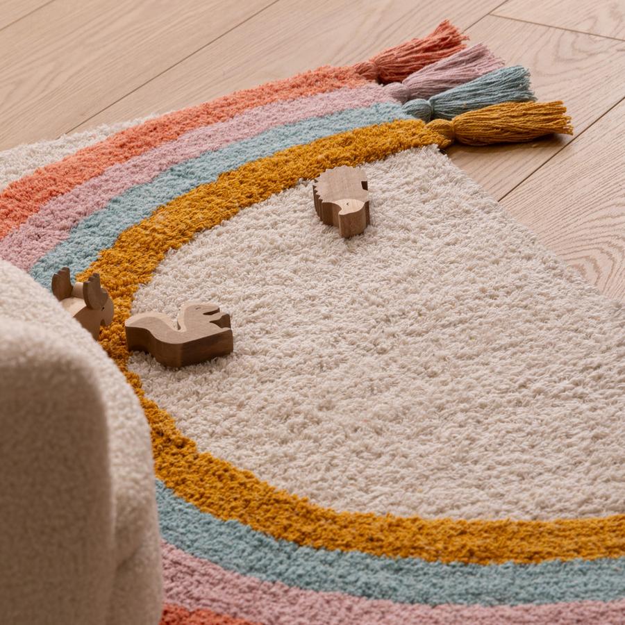 Kindertapijt RAINBOW Beige/Multi Kindertapijt RAINBOW Beige/Multi